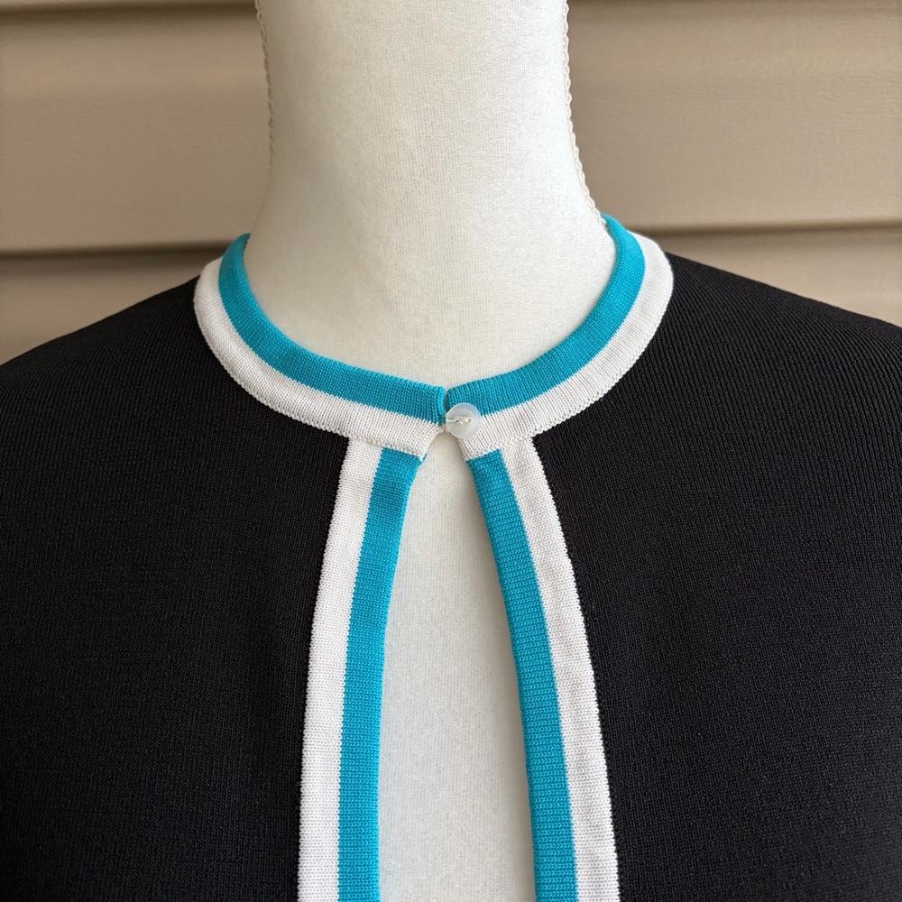 Dressbarn One-Button Open Front Cardigan - Picture 3 of 8